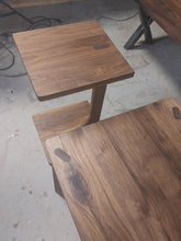 Load image into Gallery viewer, black walnut coffee/end table set

